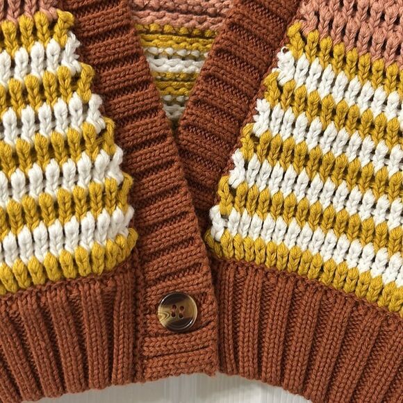 Sachin + Babi Striped Cropped Cotton
Cardigan(Size Medium) - Picture 4 of 4